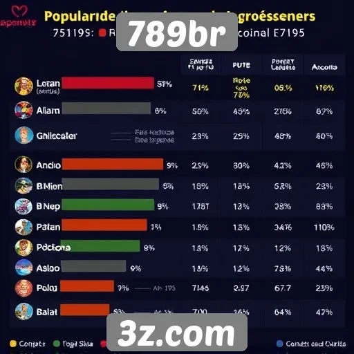 Estudo sobre a popularidade de jogos no 789br
